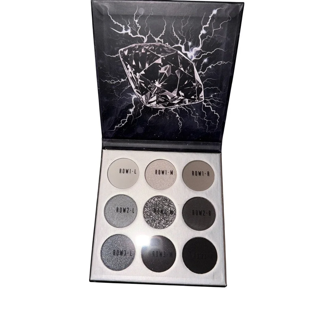 Docolor Dark Eyeshadow Palette 0.39oz Grayscale Smoky Matte Shimmer Glitter